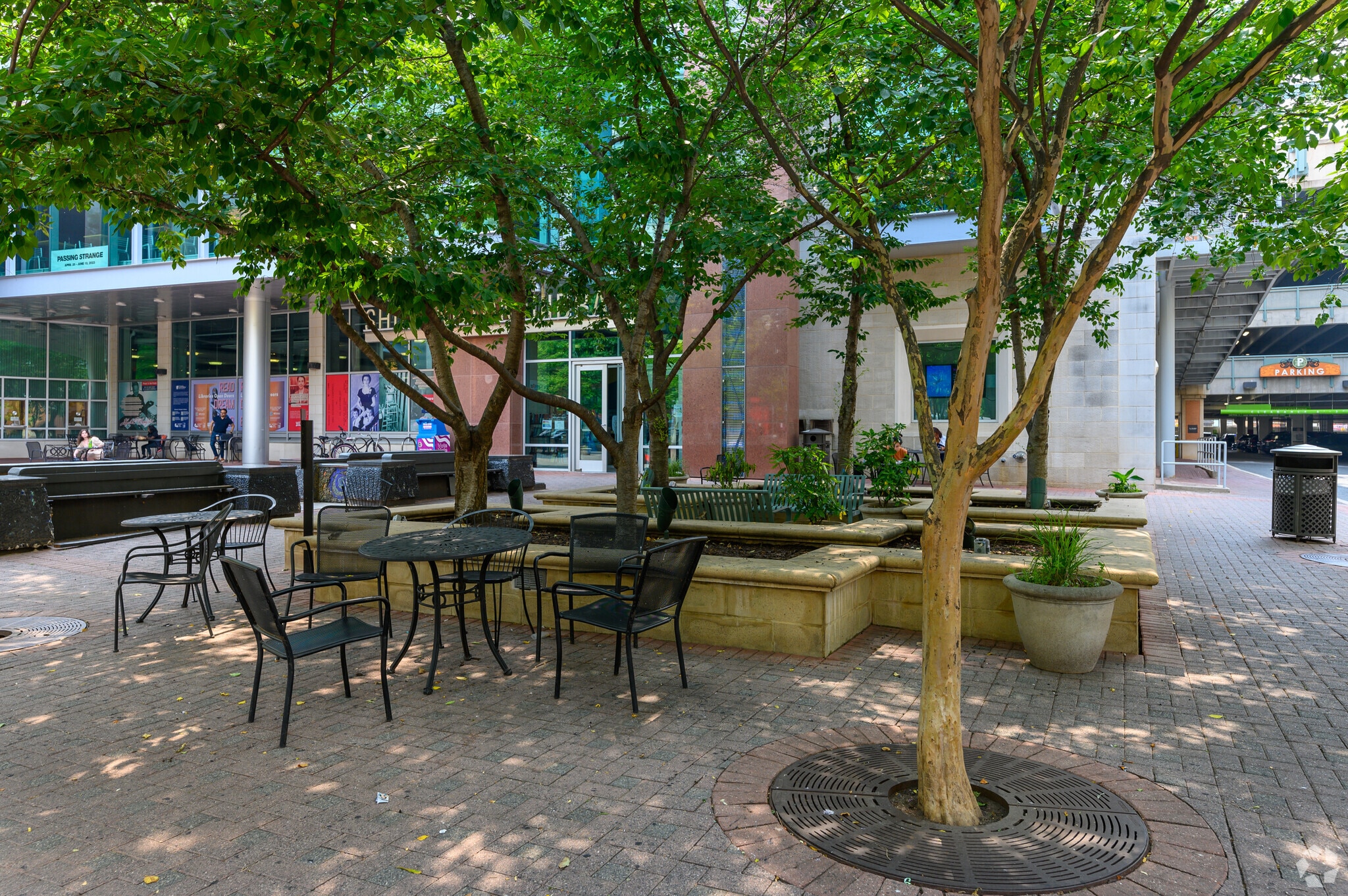 Randolph Square is a quaint park located at The Village at Shirlington in Alexandria West.