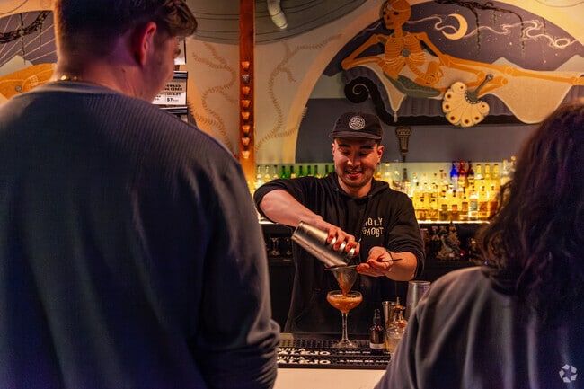 Holy Ghost serves their own private label mezcal.