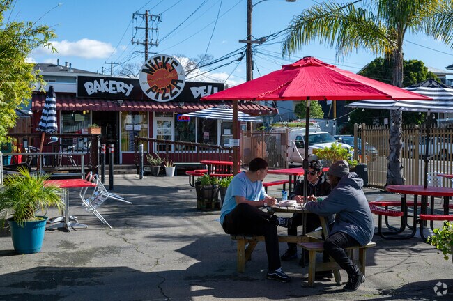 Locals rave about the pizza at Nick's Pizza in Bushrod, CA.