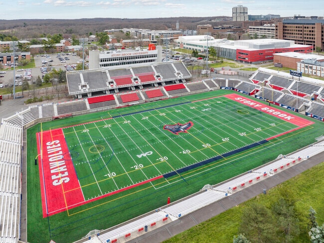 Catch a game and root for the Stony Brook Seawolves at SUNY Stony Brook.