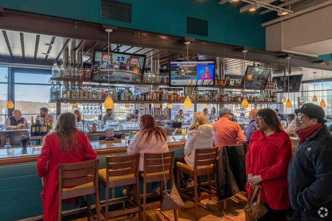 Legal Seafood in North Braintree is a very popular spot for lunch.
