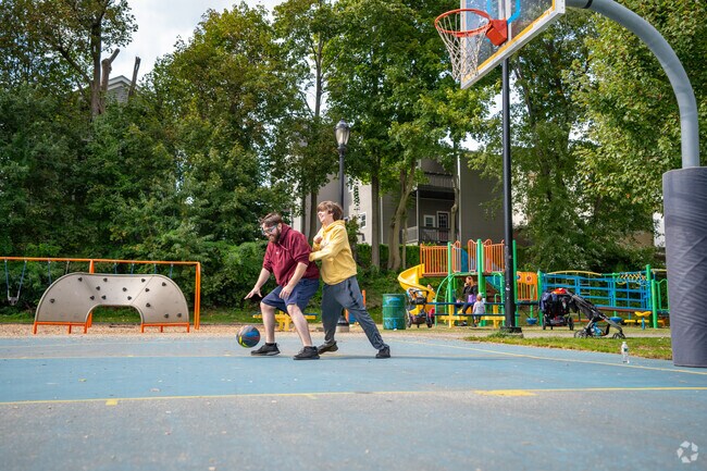 Play a friendly game of basketball at Coytemere Park in Oak Grove.