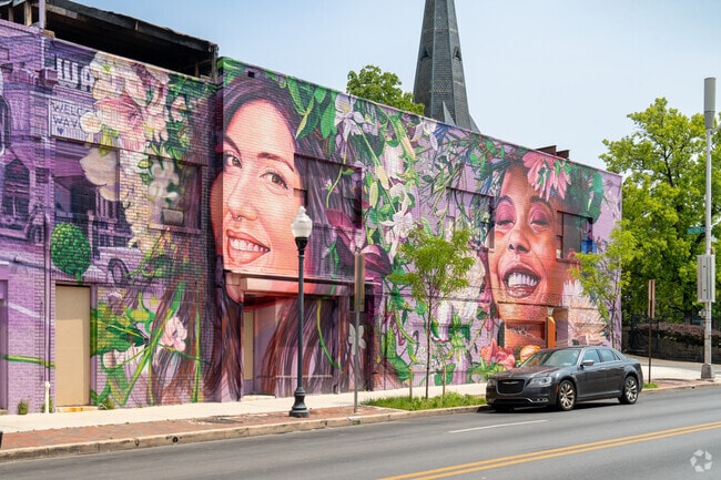 Beautiful murals are scattered throughout the neighborhood of Better Waverly.