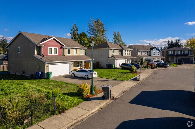 A row of family homes in the Pacific Neighborhood.