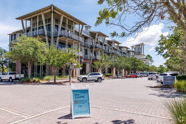 The Windmark Village shopping district offers boutique shopping with unique dining options in St. Joe Beach.