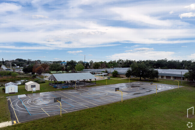 Fairglen Elementary School's large basketball court is perfect for kids during PE.