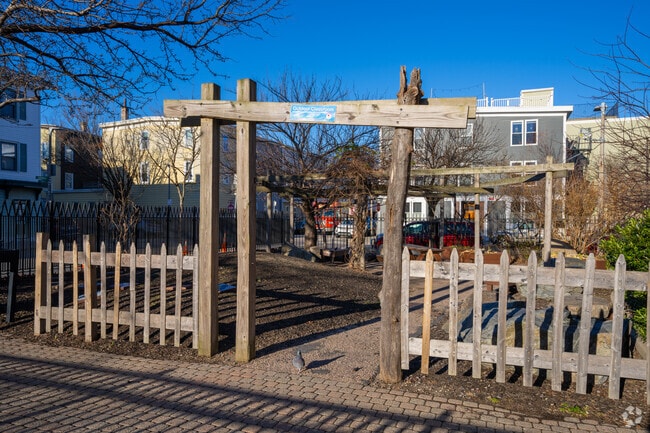 James Otis Elementary School in East Boston has an outdoor classroom.