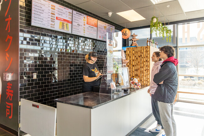 Foxy Sushi specializes in fresh, made-to-order sushi rolls and can be found near Bent Creek.
