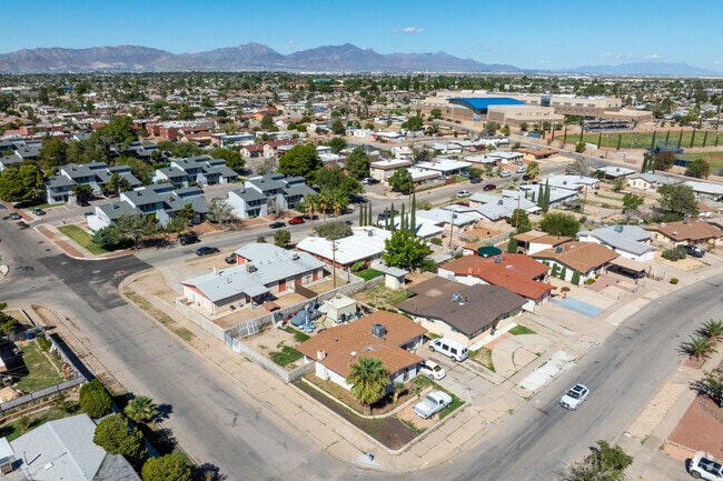 The Pico Norte skyline is accentuated by the surrounding Franklin Mountains.