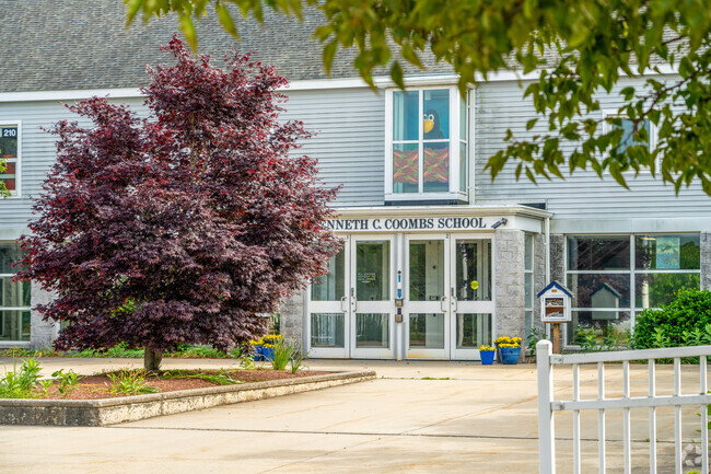 Kenneth C. Coombs School is located in Mashpee and serves students pre-K to 2nd grade.