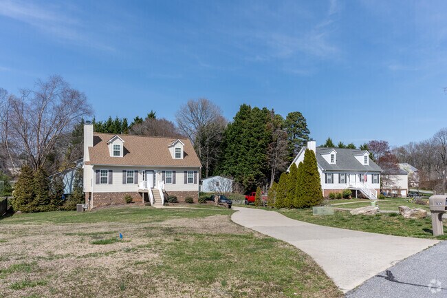 You can find many home types like these Cape Cods within the Macy Grove neighborhood.