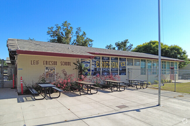 The entrance to Ericson Elementary School in Fresno.