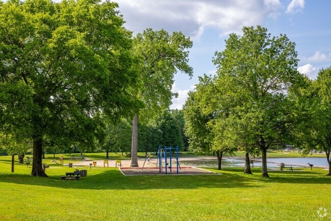 Old Hickory Lake Park has a playground and a sand beach for everyone to enjoy during the Summer.