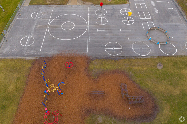 Fort Wayne's Washington Center Elementary School has a large playground for it's students.