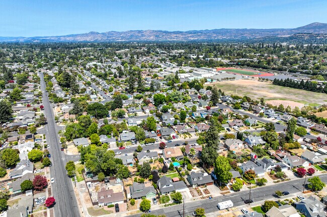 Coventry Manor's North Part is the residential area with lots of green spaces.