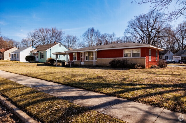 The mix of home styles in Fassnight is on display with ranchers and bungalows lined up.