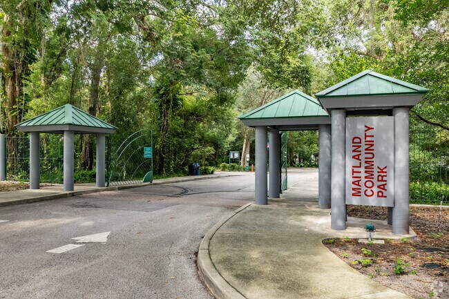 The grand entrance to Maitland Community Park.