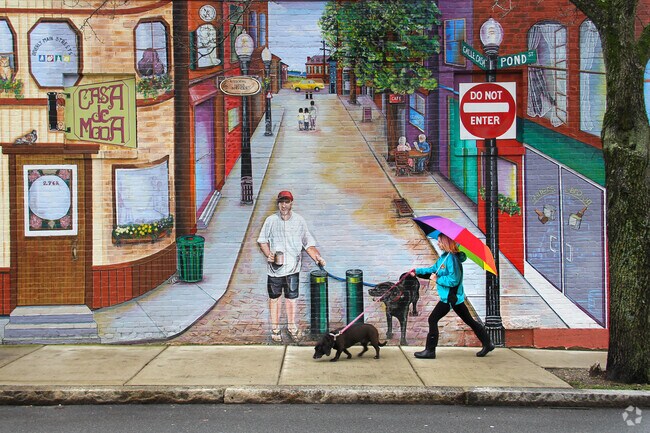 Take a walk through Downtown Beverly and admire the many murals.