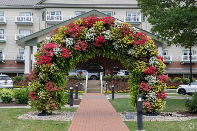You can find a beautiful display of flowers at Dutch Valley in Sugarcreek.