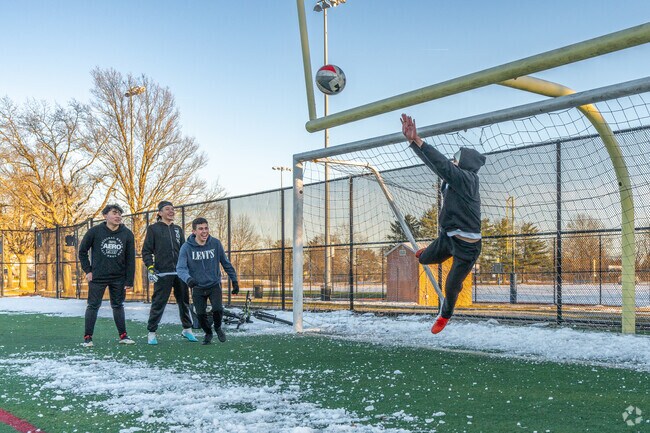 Get into the action on the soccer fields at Cantiague Park in nearby Hicksville.