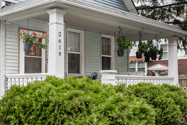 East Side Community homes in Fort Wayne have peaceful shaded porches.