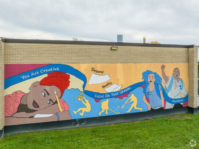 Check out the inspirational artwork at Erma Henderson Elementary/Middle School.