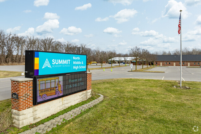 Sign at Summit Academy North High School.