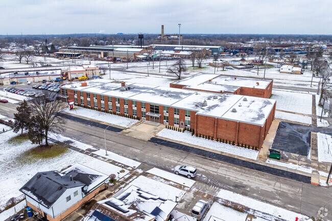 Martin L King Elementary School features a red brick design.