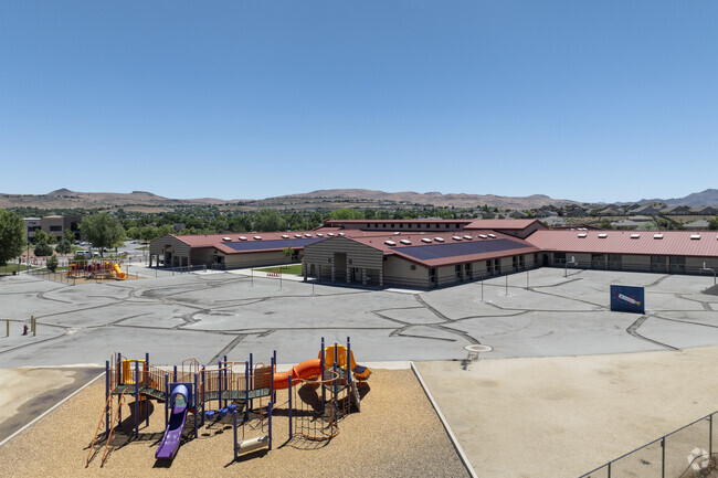 An aerial of the playground at Miguel Sepulveda Elementary School.