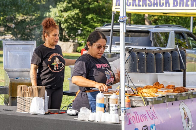 Local vendors make fresh food at The Parsippany Farmers Market.