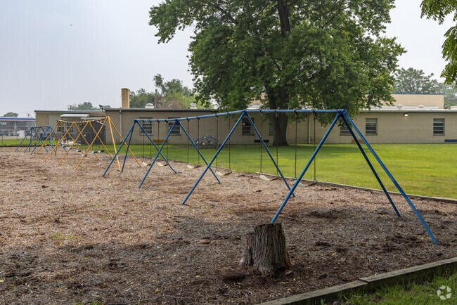 St John's Lutheran School swingset in the city of Westland.