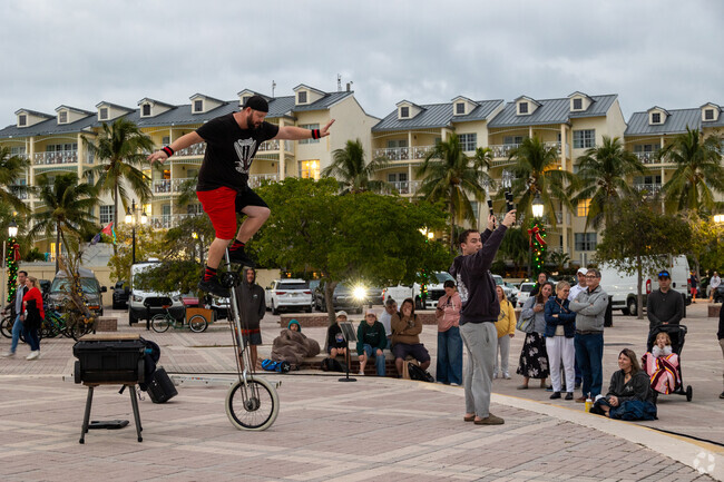 The Meadows is right next to the Mallory Square where you can see nightly performers.