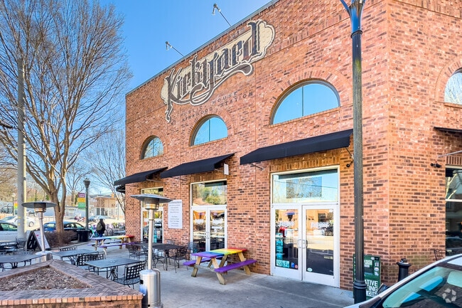 Kirkwood has lots of shops, restaurants, and bars to choose from like Kirkyard.