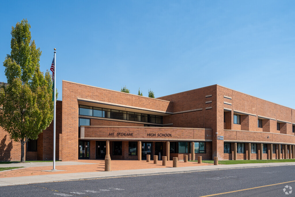 Mt. Spokane High School sits at the base of Mt. Spokane.
