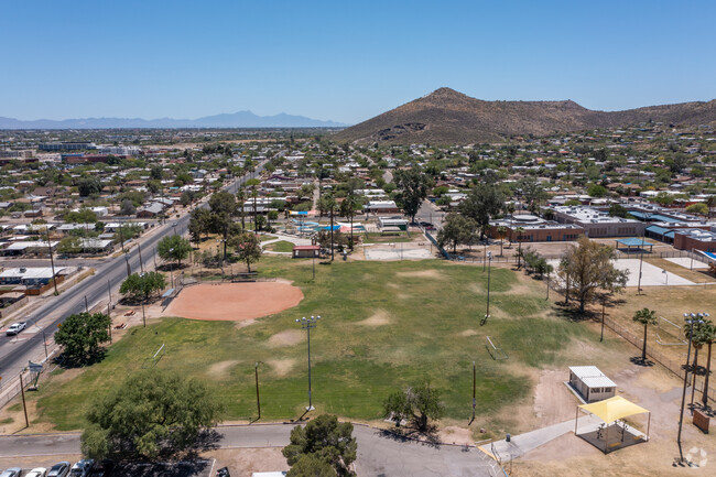 Menlo Park's baseball diamond and field create a sporting haven.