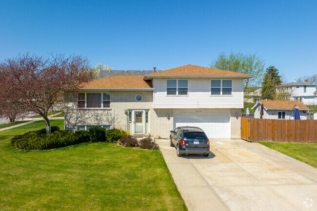 Split level homes with ample yard space are a common site in Monee.