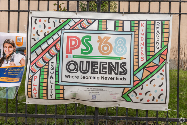 90% of teachers at PS 68Q have 3 or more years of experience.