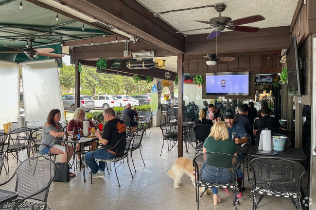 Enjoy casual dining on the terrace at Billy's Tavern in Park City.
