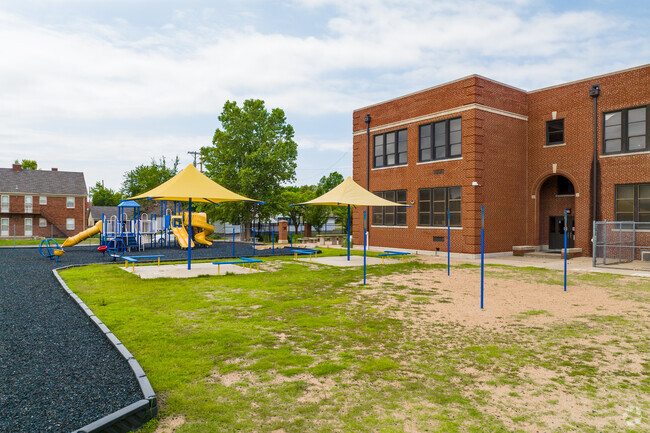 Enjoy the playground at Hyde Elementary School.