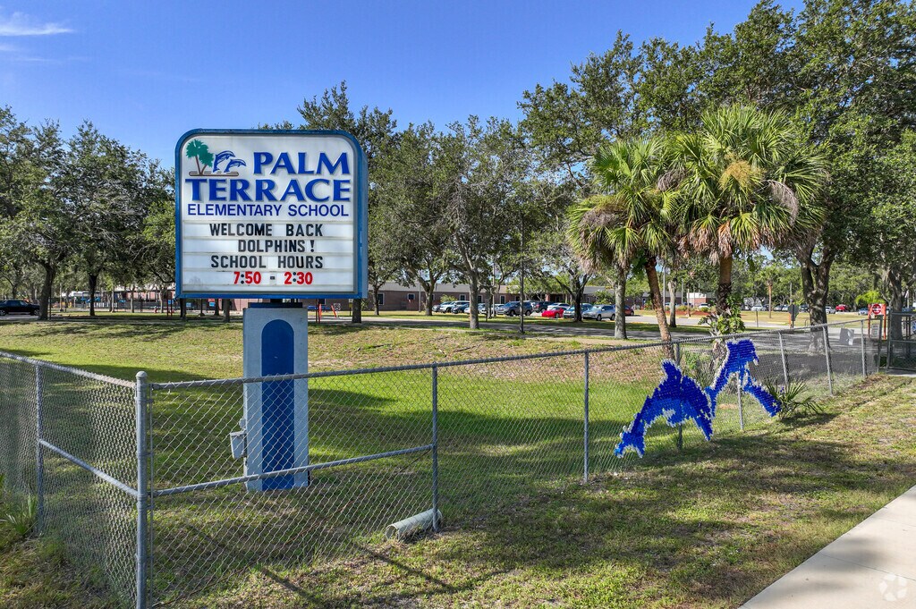 Palm Terrace Elementary School is located on Dunn Avenue in Daytona Beach.