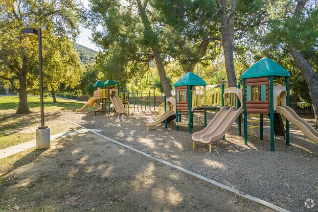 There is a large playground at Santa Susana Park.