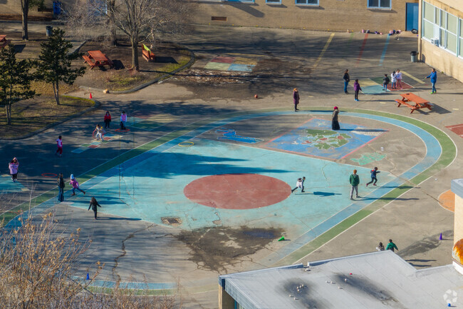 Students enjoy recess at Dever Elementary School in Dorchester.