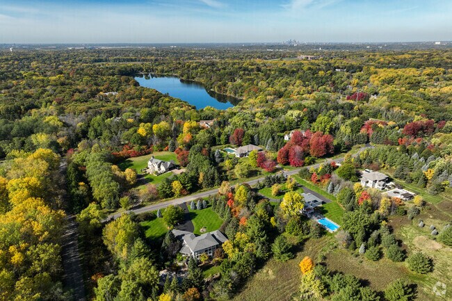 Lots in Sunfish Lake are quite large giving extra room between homes.