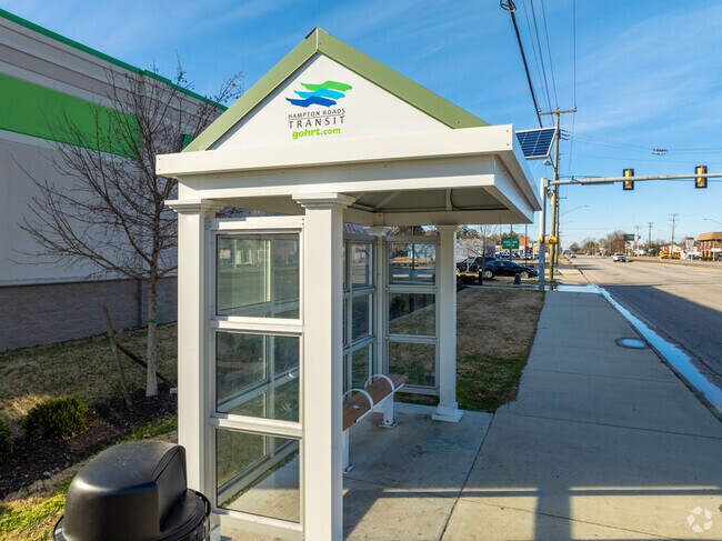 Getting around Newport News is easy from Ivy Farms thanks to HRT bus service.