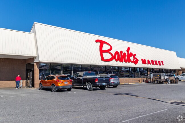 Banks Market is a local grocery shopping option in Nolan Drive.
