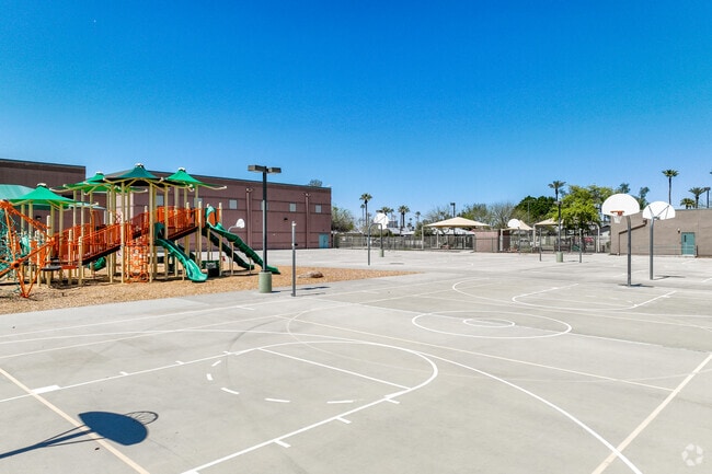 Montecito Community School playground and basketball courts