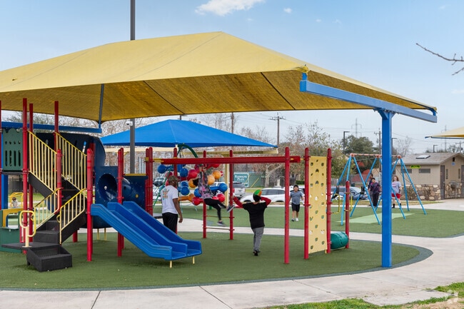 Kids meet up after school and enjoy the Northview Park amenities in Universal City.
