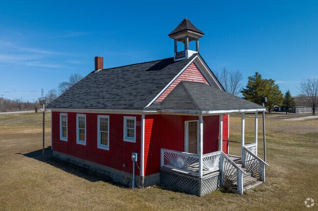 The old schoolhouse on 28 Mile Road is a well-known landmark in Lenox Township.