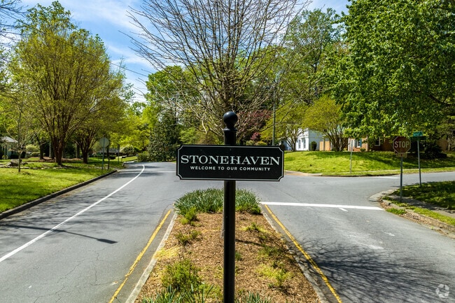 Entrance to the Stonehaven Neighborhood in Charlotte