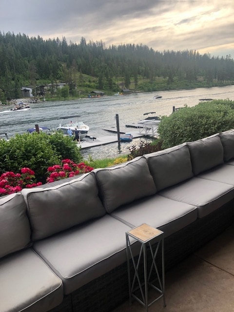 Condo patio view west